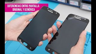 Diferencias entre pantalla original y genérica de celulares [upl. by Nyret]