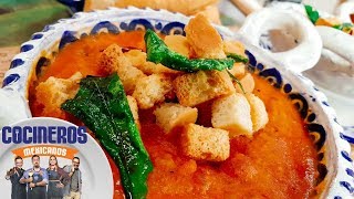 Receta Sopa de migas  Cocineros Mexicanos [upl. by Chiaki679]