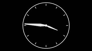 Analog 24 hours clock 4K animation 01 [upl. by Lea]