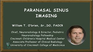 Paranasal Sinus Imaging [upl. by Vick]