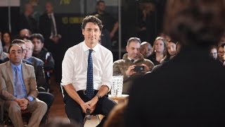 Trudeau answers English question in French because were in Quebec [upl. by Bartlett450]