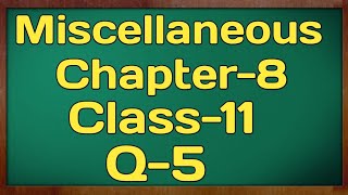 Miscellaneous Exercise Q5 Chapter 8 Binomial Theorem Class 11 Maths NCERT [upl. by Formica]