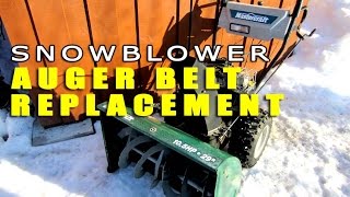 HOWTO Replace Snowblower Auger Belts  MTD  CUB CADET  CRAFTSMAN [upl. by Kcor]