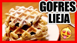 😍 GOFRES Belgas Caseros  WAFFLES Fáciles y Riquísimos [upl. by Adnomal]