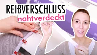 So geht´s nahtverdeckten Reißverschluss einnähen [upl. by Ellie]