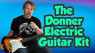 Unboxing and Play Through Of The Donner DST1S Guitar Kit  Is This Guitar Any Good [upl. by Lrac]