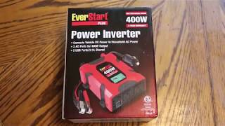 Unboxing and Review of 400W EverStart Plus Power Inverter From Walmart [upl. by Nonrev136]