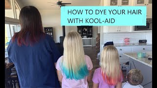 Kool Aid Hair Dye Tutorial [upl. by Leunamnauj320]