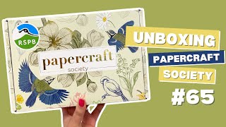 Unboxing Papercraft Society Box 65  RSPB [upl. by Delcine]