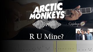 Artic Monkeys  R U Mine  Guitar Cover With Tabs Tutorial  Backing Track [upl. by Poppo]