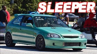 Sleeper 960HP AWD Civic Runs 8s on Street Tires The Perfect Street Honda [upl. by Tebzil83]