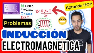 ✅INDUCCIÓN ELECTROMAGNÉTICA  CÓMO RESOLVER PROBLEMAS  FÍSICA PREPARATORIA [upl. by Sitoiganap]