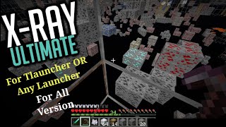 How To Download X ray Mod IN Minecraft T Launcher IN All Version  1165 to 120  minecraftxray [upl. by Erdnaed]