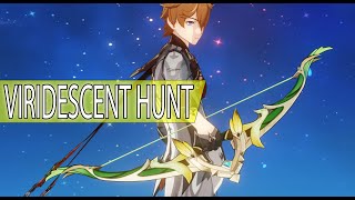 HOW TO GET VIRIDESCENT HUNT BOW Genshin Impact [upl. by Arrimat]