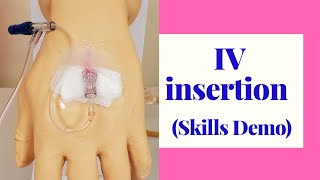 IV INSERTION SKILLS DEMO [upl. by Zolner]