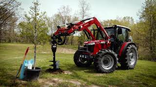 Planting Trees on the Farm Using a Tree Auger [upl. by Sivert]