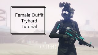 GTA 5 ONLINE Female Tryhard Outfit Tutorial Requested [upl. by Annavoig]