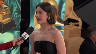 Gracie Abrams Red Carpet Interview  2024 GRAMMYs [upl. by Damek530]