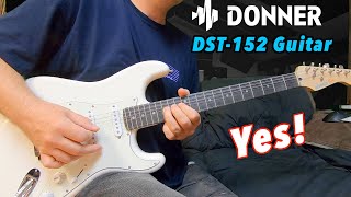 Donner DST152 Electric Guitar Demo Review [upl. by Nhaj]