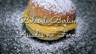 BOLAS DE BERLIM ASSADAS NO FORNO  CAKELANDIA [upl. by Enived]