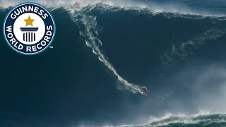 Largest wave surfed  Guinness World Records [upl. by Essyle]