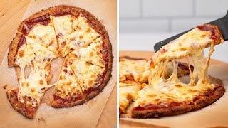 The Best Cauliflower Crust Pizza Lowcarb Keto [upl. by Ahsinav]