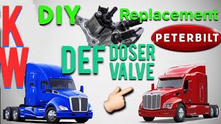 DEF Dosing Valve Replacement KenworthPeterbilt [upl. by Anahs]