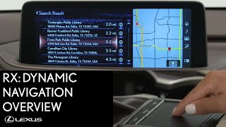 Lexus HowTo RX 350 Dynamic Navigation Overview  Lexus [upl. by Petromilli]