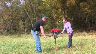 How To Dig A Hole With A Two Man Auger [upl. by Blackstock]