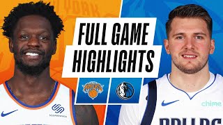 KNICKS at MAVERICKS  FULL GAME HIGHLIGHTS  April 16 2021 [upl. by Attenor]