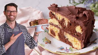 Easy Marble Cake Recipe  Preppy Kitchen [upl. by Tik]