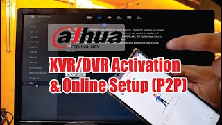 Dahua DVRXVR Activation amp Mobile Online Viewing using P2P Network SettingOnline Setup [upl. by Elumas637]