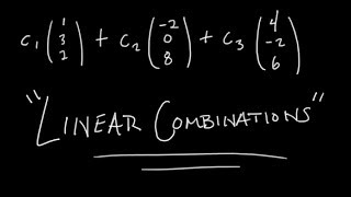 Vectors amp Linear Combinations Passing Linear Algebra [upl. by Phillipp]