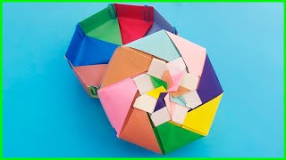 ⫸ COMO HACER UNA CAJA DE PAPEL  Origami Modular [upl. by Oribelle562]