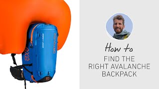 AVABAG ASCENT Ski Touring Backpacks  ORTOVOX Backpack advisor [upl. by Hardden]