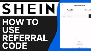 How To Use Referral Code On Shein  EASY Tutorial [upl. by Elyr]