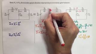 DEVRE TEOREMLERİ  Süperpozisyon Teoremi Superposition theorem İhsan Hoca ile Kısaca Elektrik [upl. by Mareld]