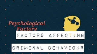 Factors affecting criminal behaviour [upl. by Jenesia]