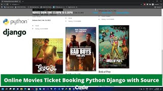 Online movie ticket booking Project in python django [upl. by Yllil417]