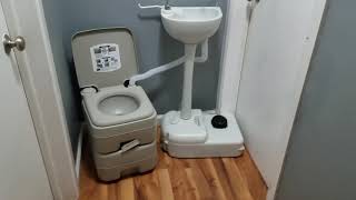 Portable toilet and sink combo How does it work [upl. by Kcira351]