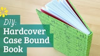 DIY Hardcover Book  Case Bookbinding Tutorial  Sea Lemon [upl. by Colier]