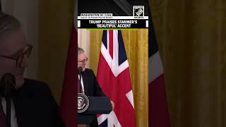 US President Donald Trump praises UK PM Starmer’s accent while addressing press conference [upl. by Doykos]