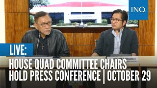 LIVE House quad committee chairs hold press conference  October 29 [upl. by Robet]