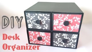 DIY Desk Organizer  Drawers  By Srushti Patil [upl. by Yesllek869]