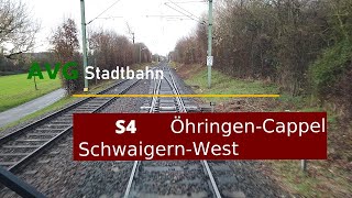 Führerstandsmitfahrt Stadtbahn S4 Öhringen Cappel nach Schwaigern West [upl. by Clemens629]