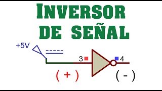 COMO INVERTIR UNA SEÑAL DE POSITIVO A NEGATIVO O VICEVERSA UTILIZANDO TRANSISTORES [upl. by Atreb]