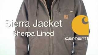 J141 Carhartt Mens Sierra Jacket  Sherpa Lined [upl. by Yacov192]