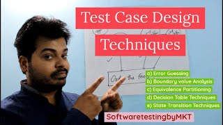 Test Case Design Techniques Fully Explained  Software Testing  SoftwaretestingbyMKT [upl. by Ecinuahs]