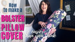 How to Make a Bolster Pillow Cover [upl. by Notnerb]