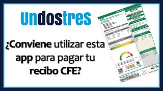 ¿Pagar tu RECIBO CFE 💡 con esta APP  undostres 💳 [upl. by Charron]